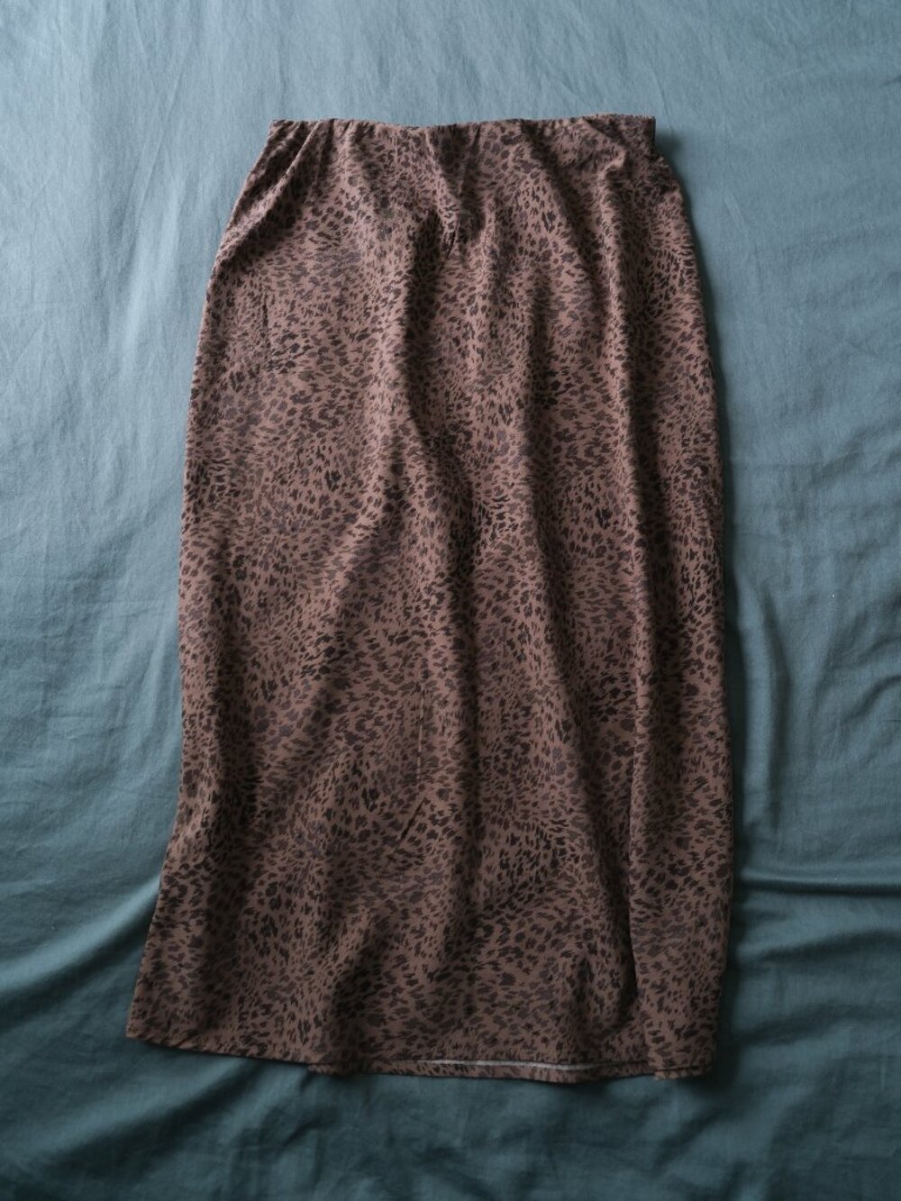 Cheetah Print Midi Skirt
